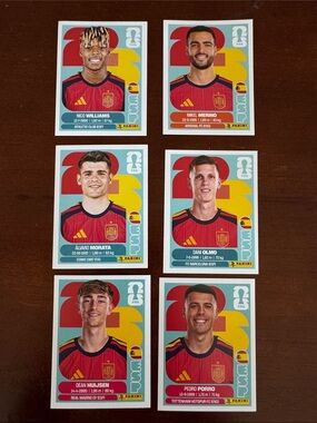 Panini FIFA Spain National Team Sticker Set